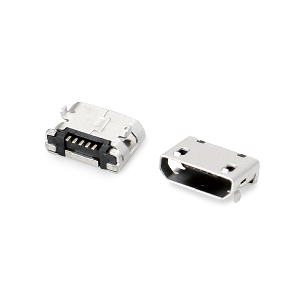 0047-MICRO USB  6.4有焊脚无柱 平口